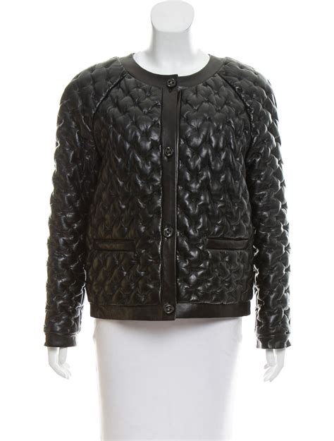 saco chanel|chanel leather jacket.